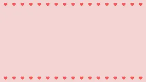 Pink Hearts Border Background Wallpaper