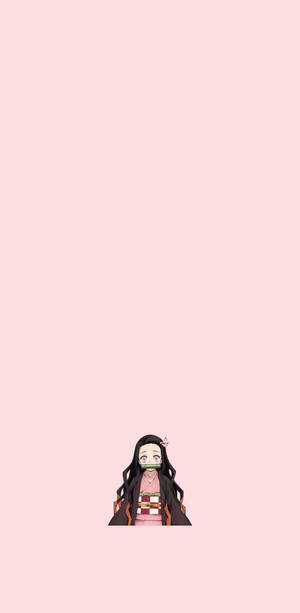 Pink Kawaii Nezuko Wallpaper
