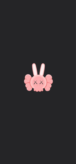 Pink Kaws Rabbit Wallpaper