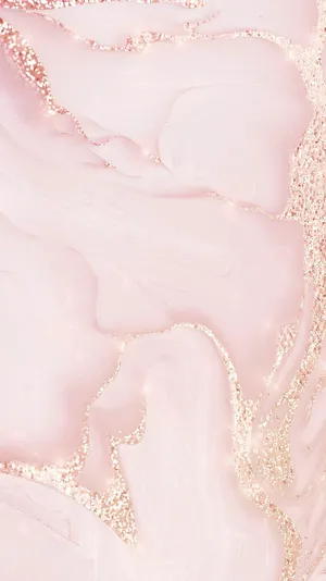 Pink Marble Wallpaper With Gold Glitter Wallpaper
