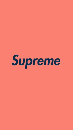 Pink Orange Supreme Minimalist Wallpaper