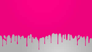 Pink Paint Drip Wallpaper