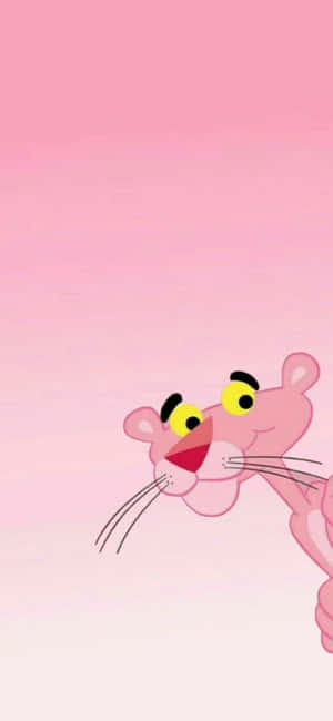 Pink Panther Peeking Wallpaper