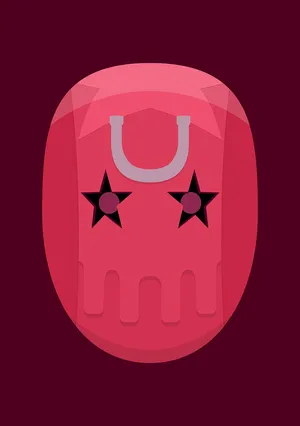 Pink Stand Power Icon Wallpaper