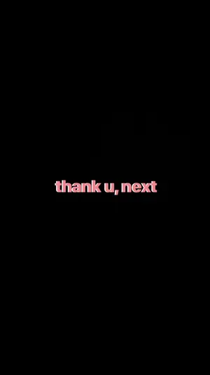 Pink Thank You Next Aesthetic Mood Wallpaper