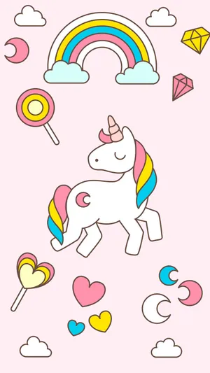 Pink Unicorn 1080 X 1920 Wallpaper