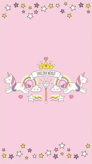 Pink Unicorn Wallpaper