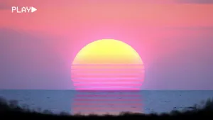 Pink Vintage Aesthetic Synthwave Sun Wallpaper