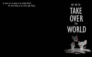 Pinky And The Brain Quote Wallpaper