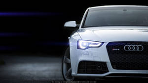 Pioneering Design - Closeup Shot Of 2014 Audi Rs 5 Headlight Wallpaper