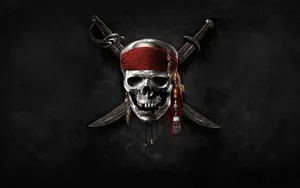 Pirates Of The Caribbean Skull Knife Logo Wallpaper