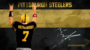 Pittsburgh Steelers Roethlisberger Sign Poster Wallpaper