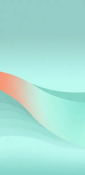 Pixel 3 Xl Gradient Green Wave Wallpaper