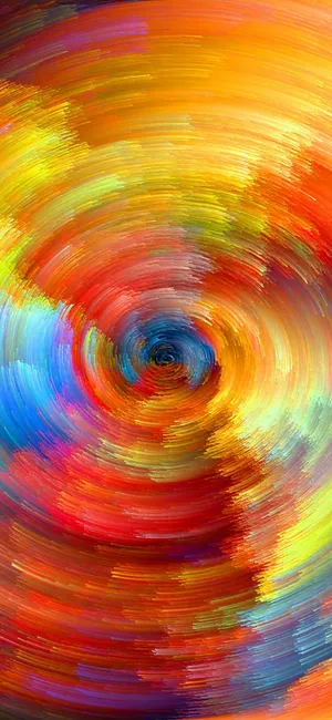 Pixel 5 Swirly Abstract Painting Wallpaper