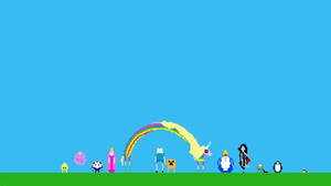 Pixel Art Adventure Time Laptop Wallpaper