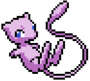 Pixel Art Mew Wallpaper