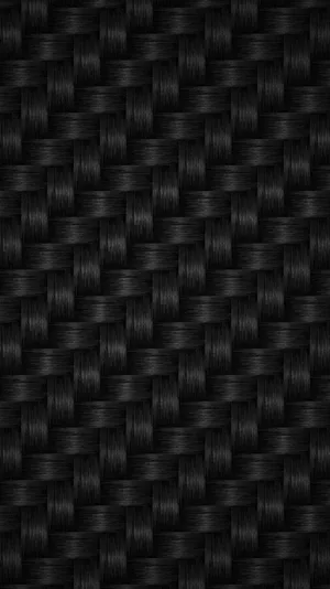 Plain Black Iphone Woven Fibers Wallpaper