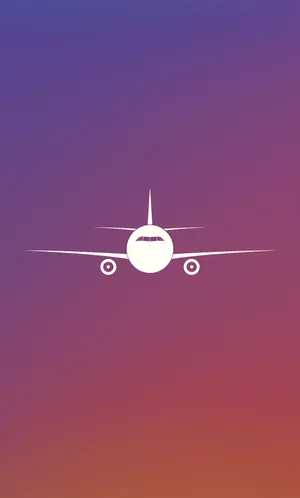 Plane Minimalist Phone Wallpaper