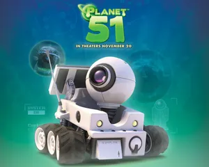 Planet 51 Car Robot Rover Wallpaper