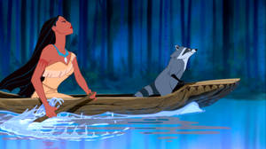 Pocahontas Crossing The River Wallpaper