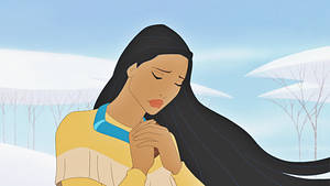 Pocahontas Praying Sadly Wallpaper