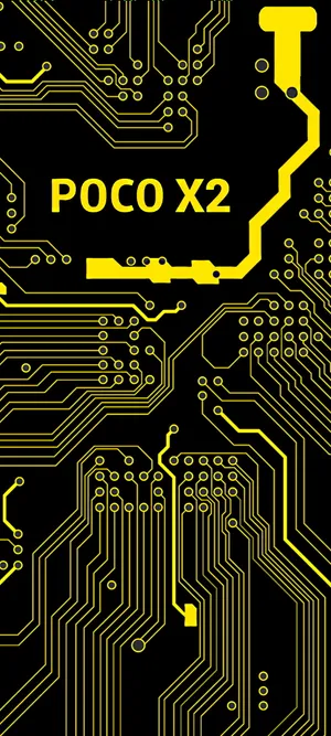 Poco X2 Smartphone With Controller Pattern Wallpaper
