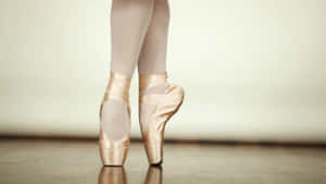 Pointe Shoes White Stockings Wallpaper