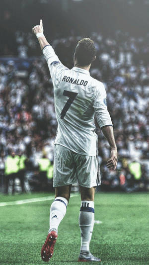 Pointing Up Cristiano Ronaldo Iphone Wallpaper