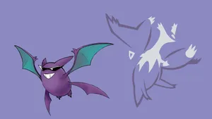 Pokémon Crobat And Latios Wallpaper