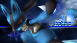 Pokemon Lucario Gradient Blue Wallpaper