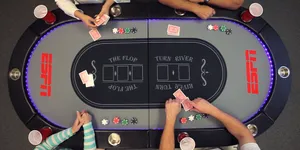 Poker Table Aerial View Wallpaper