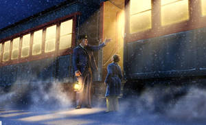 Polar Express Cabin Wallpaper
