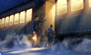 Polar Express Cabin Wallpaper