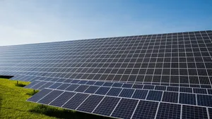 Polycrystalline Solar Panel System Rows Wallpaper