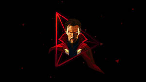 Polygon Art Doctor Strange Wallpaper