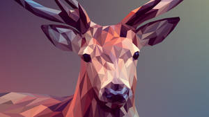 Polygon Art Reindeer Wallpaper