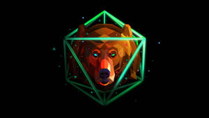 Polygon Art Wild Bear Wallpaper