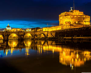 Ponte Sant'angelo Italy Wallpaper