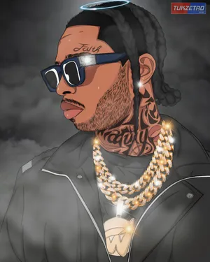 Pop Smoke Vector Art Wallpaper