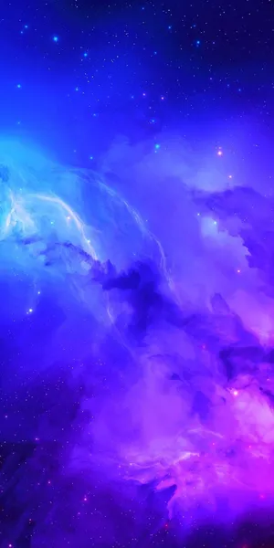 Portrait Amazing Galaxy Blue Aesthetic Background Idea Wallpaper