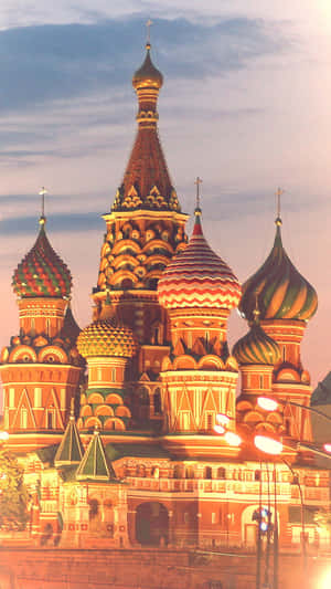 Portrait View Kremlin Moscow Wallpaper