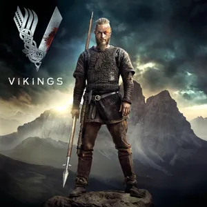 Poster Of Ragnar Lothbrok For Vikings Wallpaper