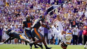 Power Through - Lsu Football Wallpaper