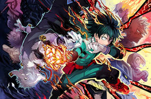 Powered By Fire And Ice, Todoroki Shoto Stands Ready To Face Any Challenge Wallpaper
