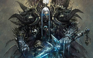 Powerful Death Knight From Warcraft Wallpaper