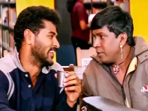 Prabhu Deva And Vadivelu In Library Wallpaper