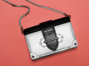 Prada Bag Pink Background Wallpaper