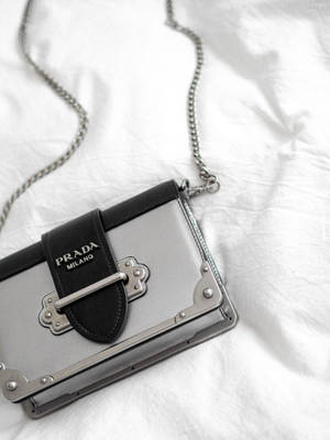 Prada Bag With Metal Chain Wallpaper