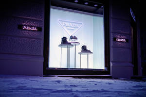 Prada Italian Fashion Store Wallpaper