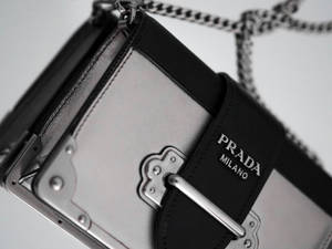 Prada Silver Black Bag Wallpaper